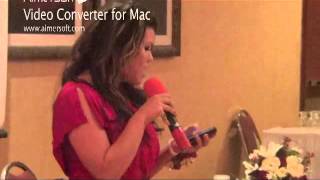 Jenelle singing at Cherene's Reception