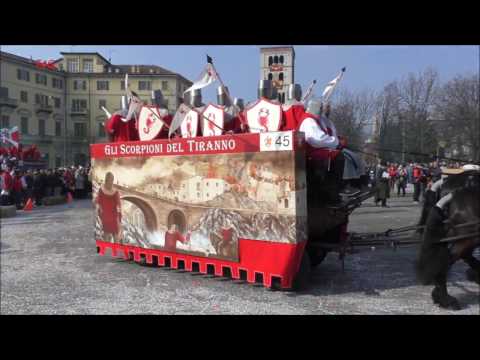 Gli Scorpioni del Tiranno carro da getto - Carnevale Ivrea 2017