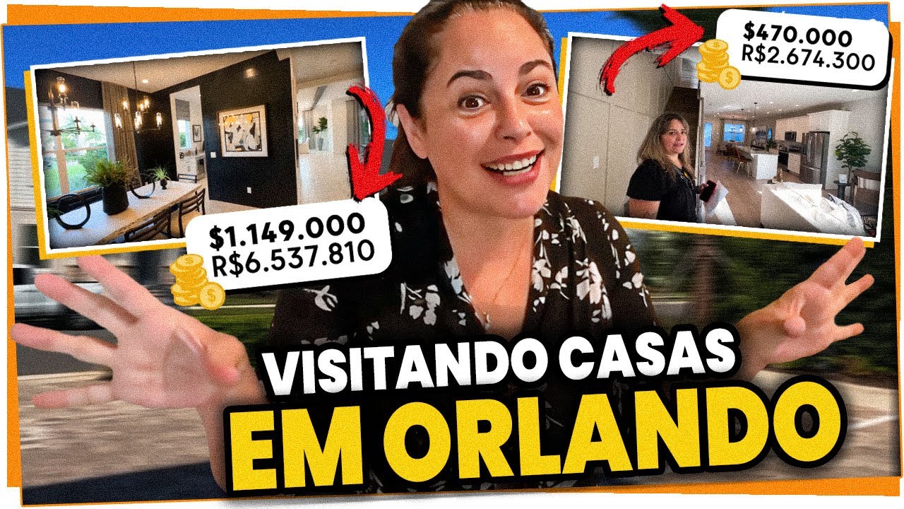 QUANTO CUSTA E COMO SÃO AS CASAS AQUI EM ORLANDO [VISITANDO CASAS PARA VENDA] #MalaFeita