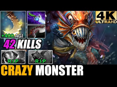 Crazy Max Speed Monster Slark 42 Kills Non-Stop Hunting Epic Battle Fight 7.28 Dota 2