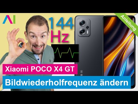 Xiaomi POCO X4 GT - Bildwiederholfrequenz ändern • 📱• 📈 • ㎐ • Anleitung | Tutorial