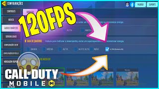 COMO LIBERAR 120FPS NO COD MOBILE MÉTODO COMPLETO PARA (TELA 90HZ e 120HZ)CALL OF DUTY MOBILE