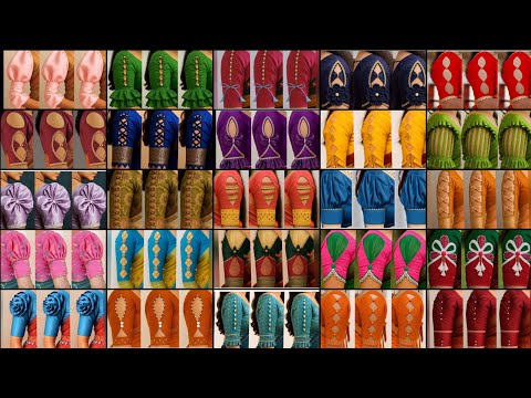boutique style matching blouse & sleeves design/blouse hand designs new model/blouse hand designs