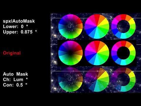 spxlAutoMask v2.6 FFGL Plugin demo - Saturated colour wheels | SPXL