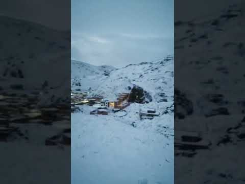 ya empezaron las nevadas en porco, potosi, Bolivia...