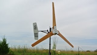 preview picture of video 'Axial Flux wind turbine using the Midnite Classic  Air Boss AB10'
