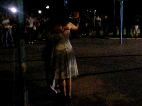  Martita Ayup  and  Cristhian Sosa  are  dancing  to  the  vals  "  Viejo Vals  "