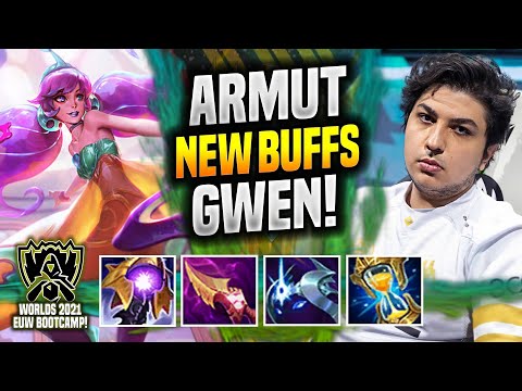 ARMUT CHILLING WITH GWEN NEW BUFFS! 🔥WORLDS BOOTCAMP EUW🔥 - MAD Armut Plays Gwen TOP vs Tahm Kench!