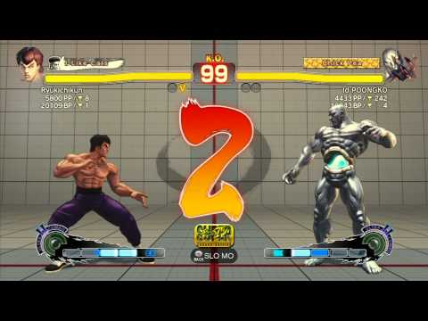 SSF4 AE: Ryukichikun (Fei Long) vs Poongko (Seth) - Ranked Match (720p HD)