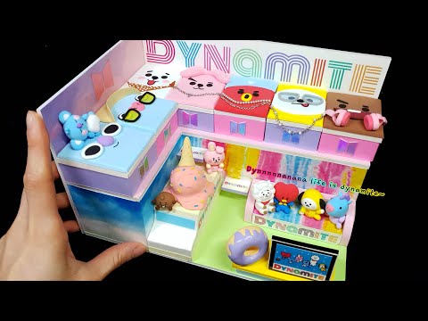 DIY Miniature Boardhouse - BTS Dynamite House Decor !