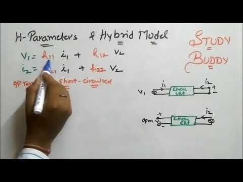 h-Parameters and Hybrid  Model - Two port network Video