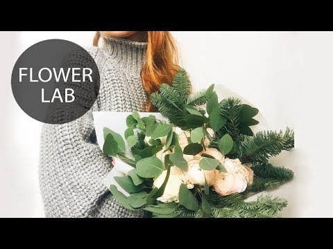 How to make present winter bouquet | DIY bouquet with blue spruce