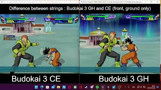 Difference of strings between Budokai 3 Collector Edition and Greatest hits (ground/front)