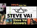 Answers - Steve Vai - Guitar + Bass TABS Lesson