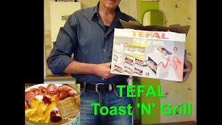 Functional check TEFAL Toast 'N' Grill Type 8720.10.We make quick and easy lunch