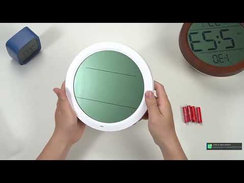 Peakeep Slim Digital Mirror Aesthetic Alarm Clock for Bedrooms Desk Decor - Plug in Electric Big LED Modern Small Clock for Office Living Room, Battery Backup, 6 Dimmers (Gold) video review thumbnail