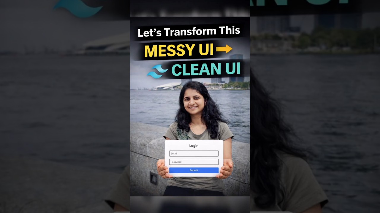 Messy UI to Clean UI in Seconds (Tailwind CSS) #angular #coding #shorts #css #tailwindcss #tailwind