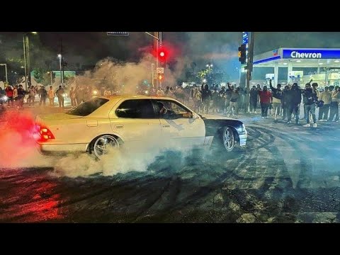 LA Takeover *is300 Goes Crazy In Pit*(Camaro Z28 clowns G35)Sunday  Funday
