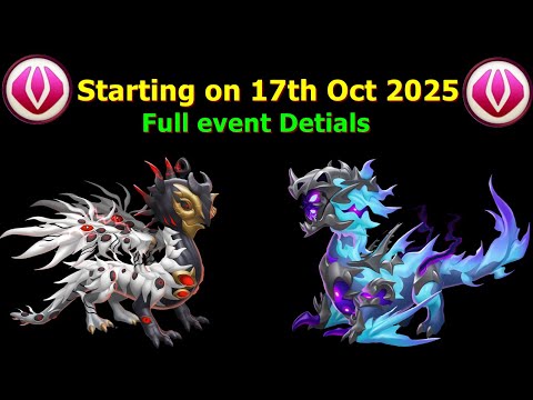 All ancient dragons and full event schedule  Ancient shadow void event starting on 1th Oct  2025