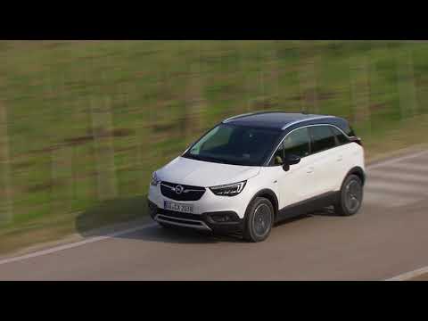 2018 Opel Crossland X abalone white driving
