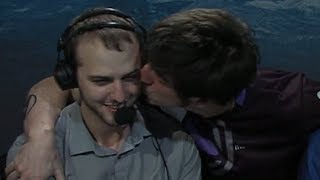 Areneae kiss SaintVicious and Jason Kaplan :) Love is in the air in Brazil! | IEM Sao Paulo 2014