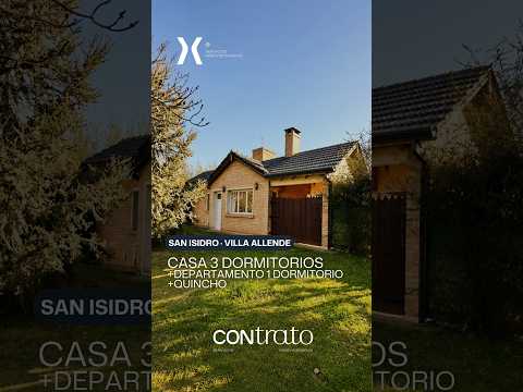 CASA + DEPARTAMENTO INDEPENDIENTE + QUINCHO ·San Isidro Villa Residencial | Villa Allende