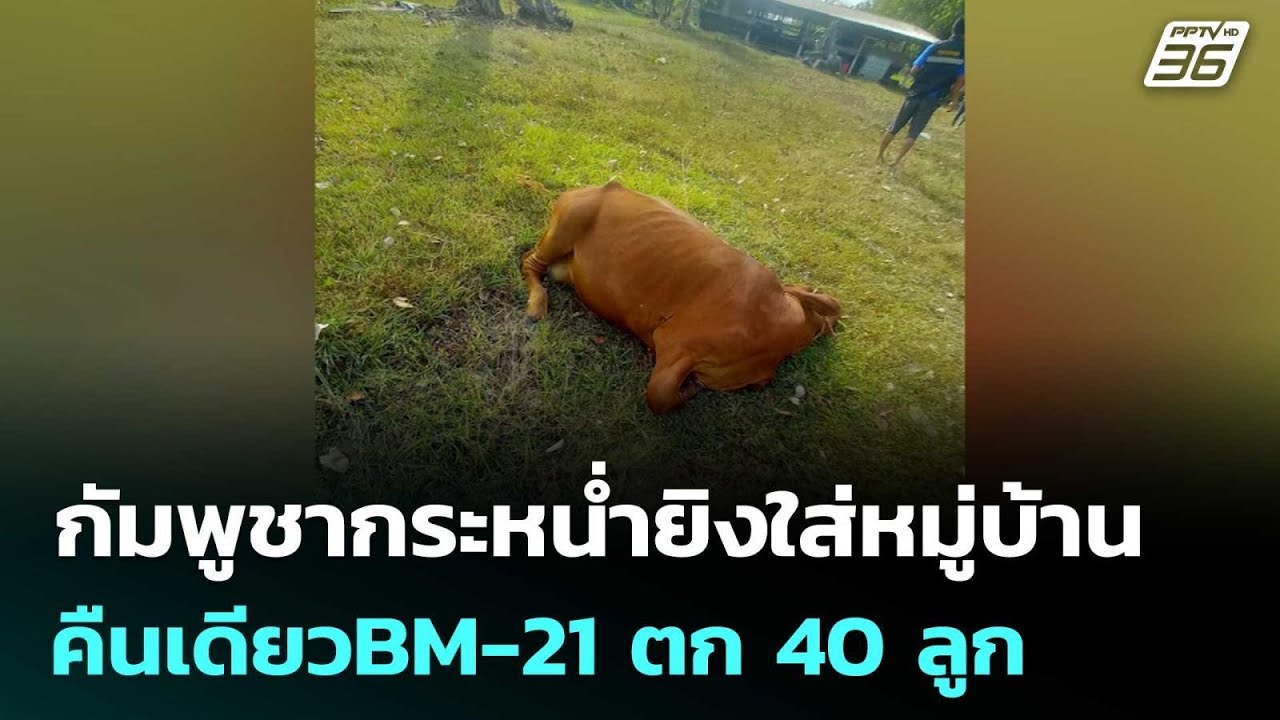 กัมพูชากระหน่ำยิงใส่หมู่บ้าน คืนเดียวBM-21 ตก 40 ลูก | เ