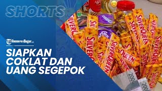 Viral Wanita di Magelang Siapkan Cokelat Batangan dan Uang Segepok saat Lebaran