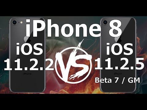 iPhone 8 : iOS 11.2.2 vs iOS 11.2.5 Beta 7 / GM Build 15D60