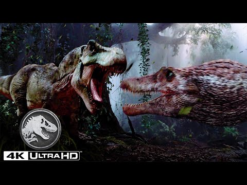 Jurassic Park III | Spinosaurus Enfrenta um T.rex