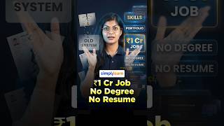 1 Crore Job Without Degree or Resume | Skills-Based Hiring in Tech 2026 | #Shorts | #Simplilearn