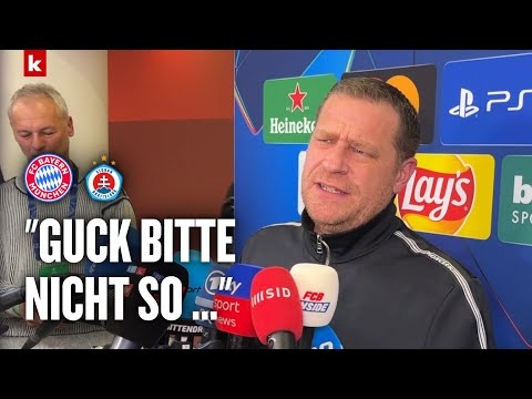 Eberl diskutiert wegen Tel mit Reporter: "Lass mich doch fertig erzählen" | Bayern - Bratislava 3:1
