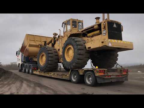 Transporting The Caterpillar 992B Wheel Loader - Fasoulas Heavy Transports