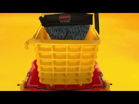 Product video for WaveBrake® 35 QT Side Press Bucket and Wringer, Yellow