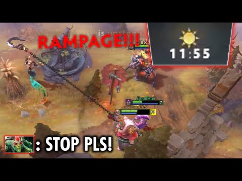 PLEASE STOP THIS PUDGE!! 11MINS RAMPAGE FARMING HERO..