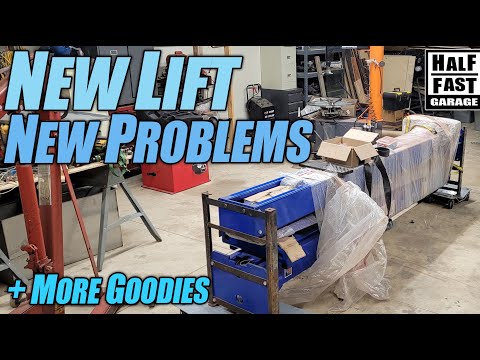 I finally got a LIFT for the shop! But... - Tuxedo 2 Post Lift