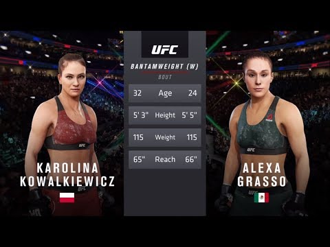 Karolina Kowalkiewicz vs. Alexa Grasso (EA Sports UFC 3) - CPU vs. CPU