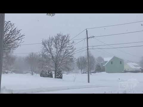 12-17-2020 Norton, MA -  Major Snowstorm - Whiteout Conditions, Very Heavy Snow