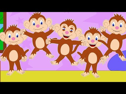 PET MALIH MAJMUNA (NOVO) - CRTANI ZA DJECU I BEBE