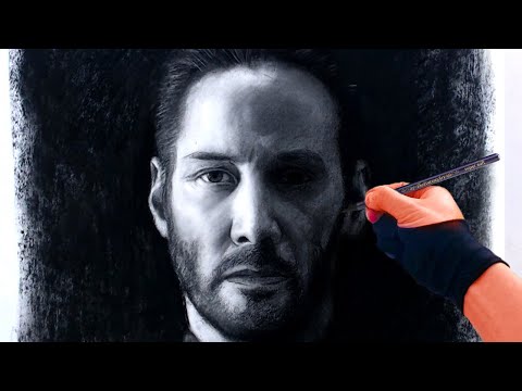 Keanu Reeves / John Wick Portrait Drawing