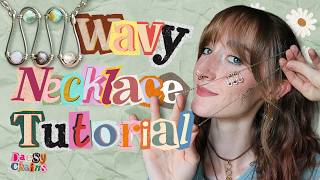 WAVY NECKLACE TUTORIAL | Beginner Friendly Wire Wrapping Tutorial