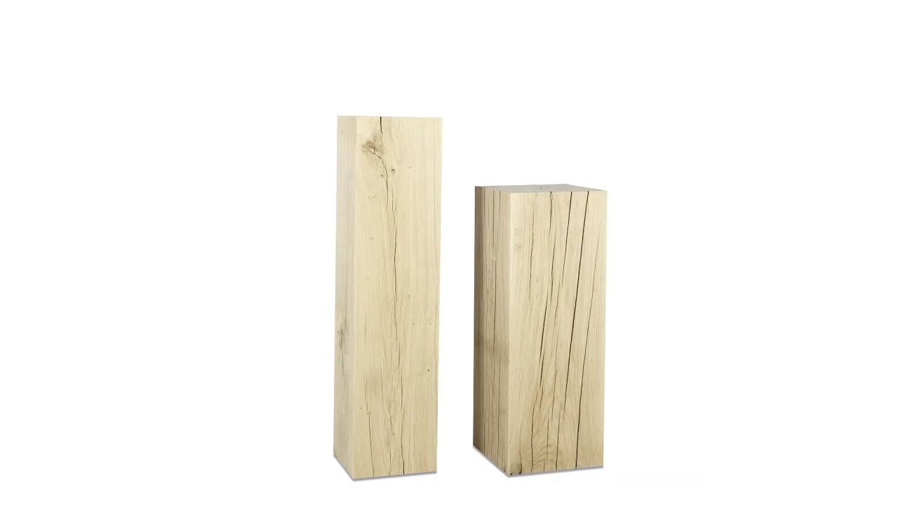 Eiken houten sokkels kopen ✔️ Massief zuilen | A-kwaliteit