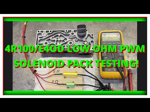 CHEAPEST INTERNET 4R100 SOLENOID PACK TESTING ! CHECKING LOW RESISTANCE SOLENOIDS SAFELY !