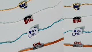 Name Rakhi Making ideas at Home | How to make Bro Name Rakhi Handmade | Bro/Brother Rakhi designs