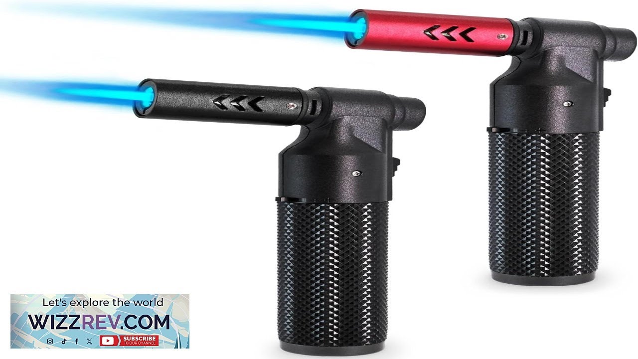 2 Pack Butane Torch Lighter Big Jet Flame Refillable Portable Butane Torch Review