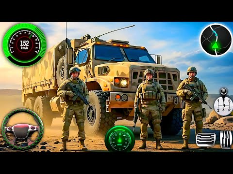 Army Truck Rescue Simulator 3D - US Offroad Army Cargo Truck Driving - Android GamePlay