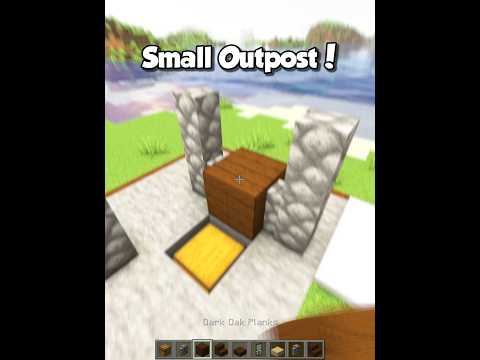 Minecraft Small Pillager Outpost 🤓🤏 (Montagem Coma) #shorts #minecraft