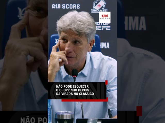 Após virada sobre o Fluminense, Renato Gaúcho brinca: "O choppinho é sagrado" | CNN ESPORTES
