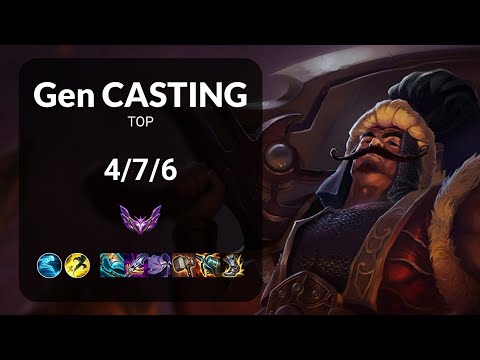 Gen Casting Tryndamere vs Rumble TOP - KR MASTER Patch 13.14