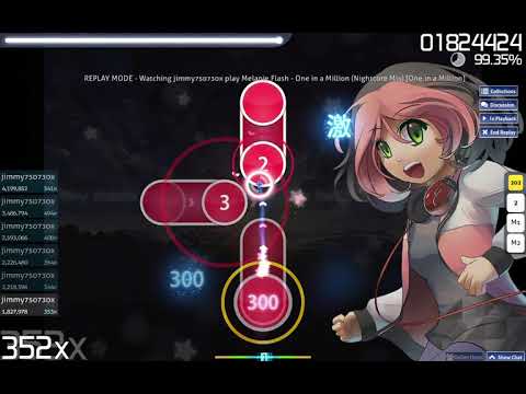 osu! - Melanie Flash - One in a Million (Nightcore Mix) [One in a Million] - (2017-09-07)
